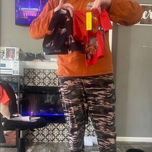 SHEIN Kids Matching Set - Red and Black